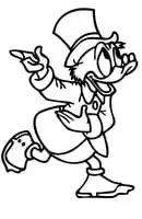 Donald Duck kleurplaat 26